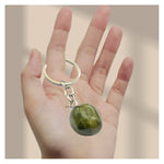 Vesuvianite Crystal Keychain (Tumbled)