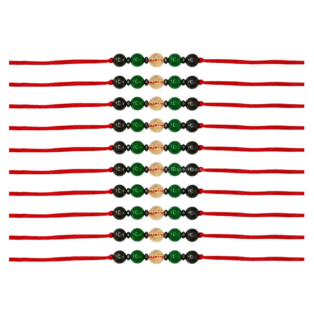 Money and Success Rakhi for Brother (Set of 10)