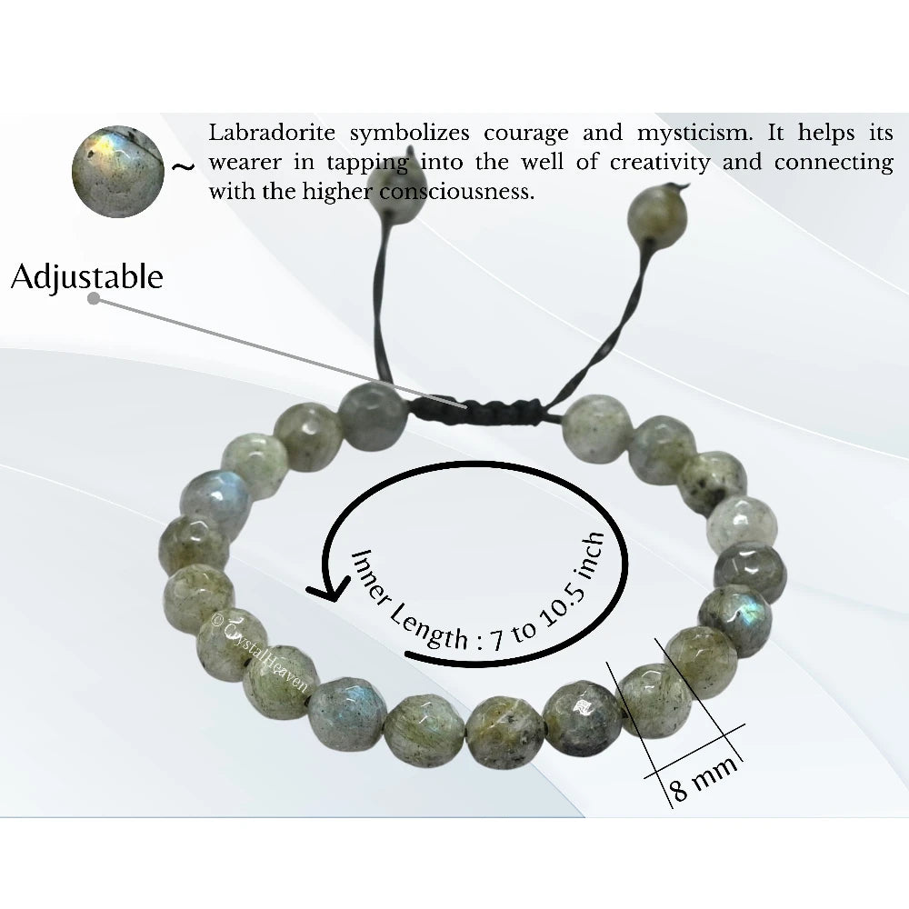 Labradorite Bracelet (Faceted-Adjustable)
