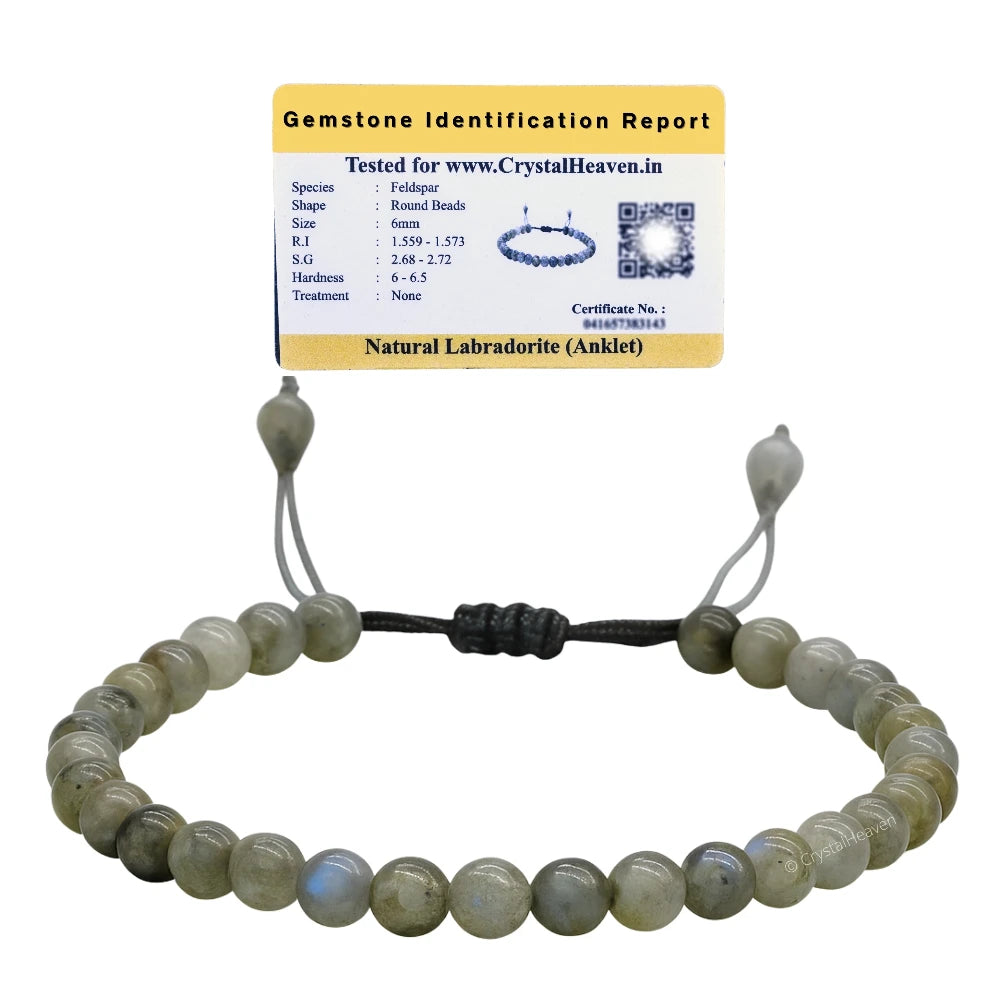 Labradorite Anklet (Without Knot)