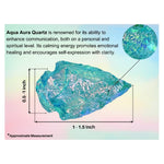 Aqua Aura Quartz Arrowhead - 1" to 1.5" (5 Pieces)