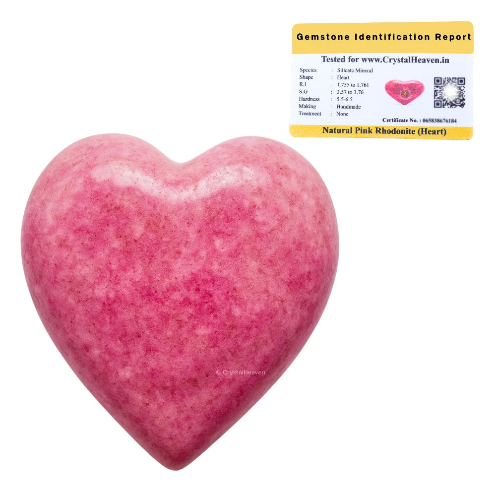 Thulite Heart