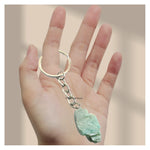 Amazonite Crystal Keychain (Raw)