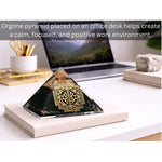 Shungite Orgone Pyramid (Shriyantra)