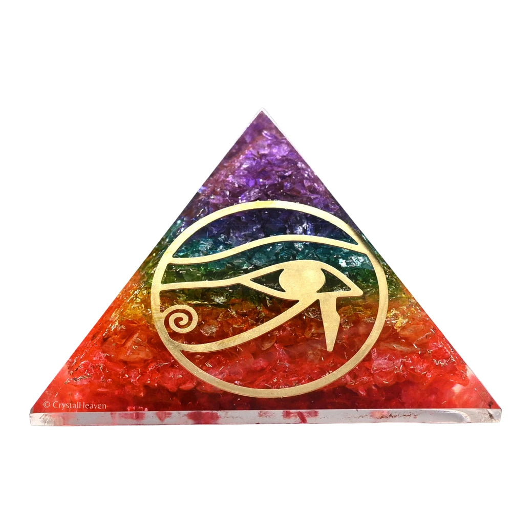 7 Chakra Onyx Orgone Pyramid (RA)