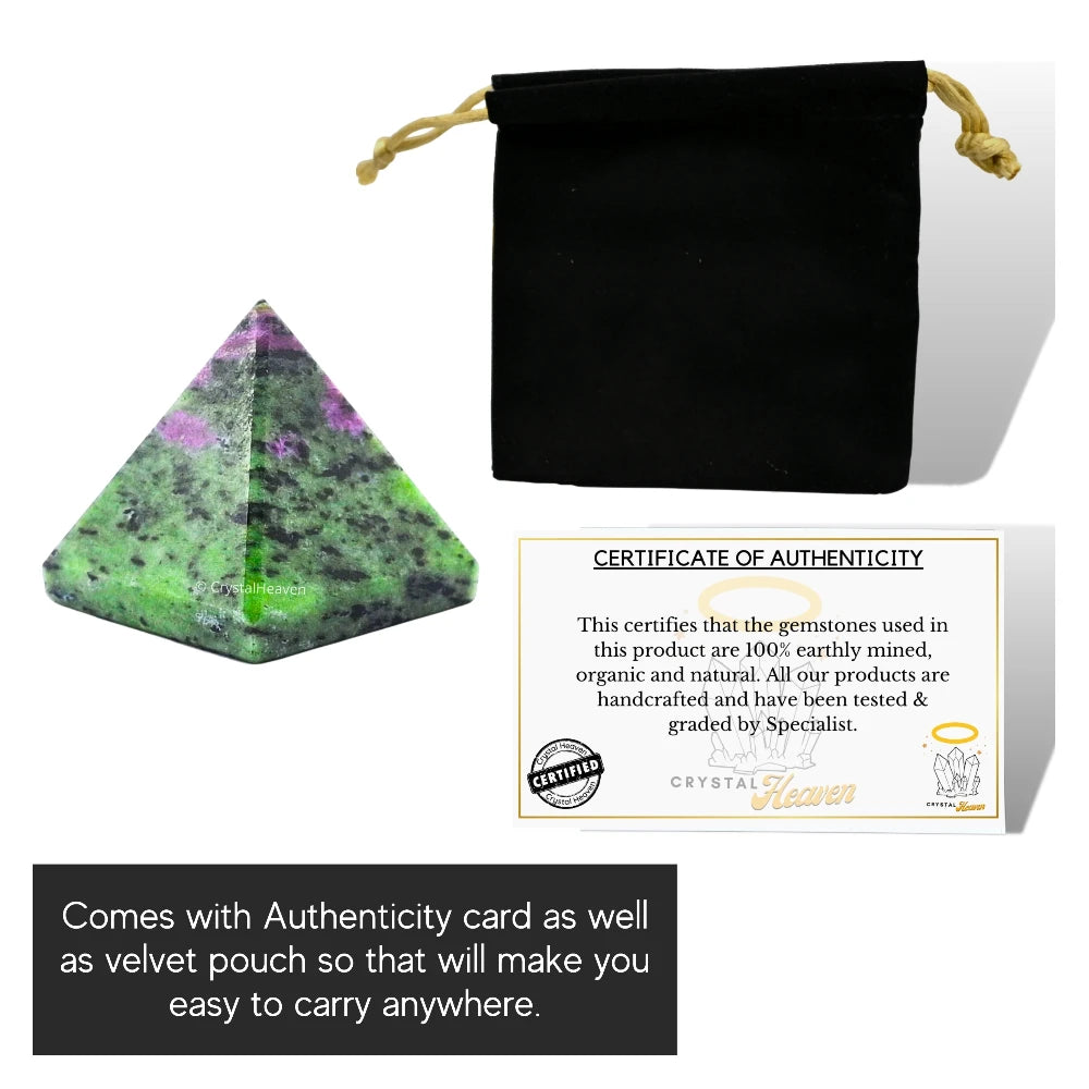Ruby Zoisite Pyramid (1 Inch)