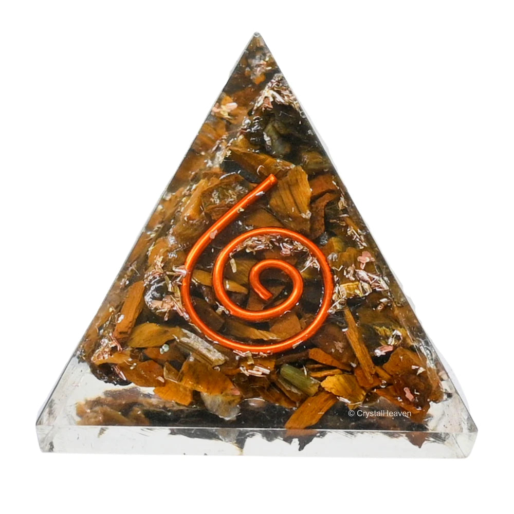 Tiger Eye Orgone Pyramid - 30mm
