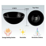 Black Tourmaline Crystal Bowl - 3 Inch