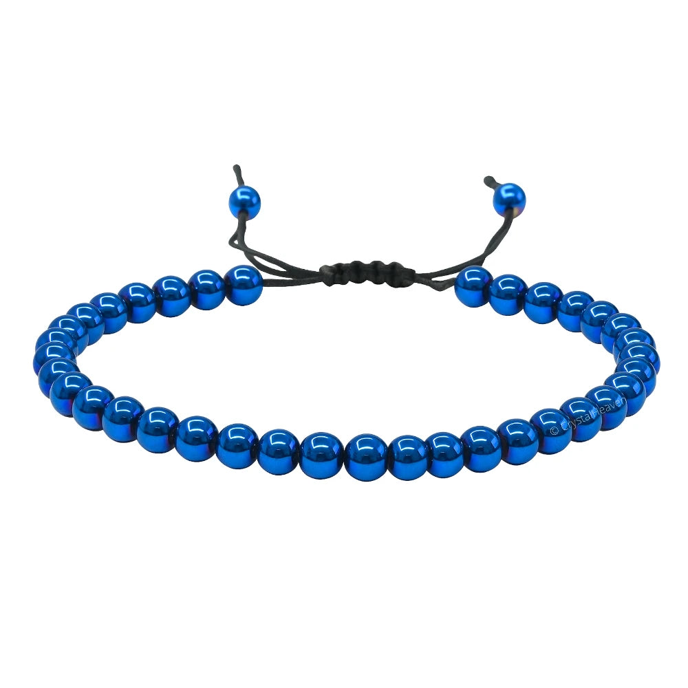 Blue Hematite Anklet (Without Knot)