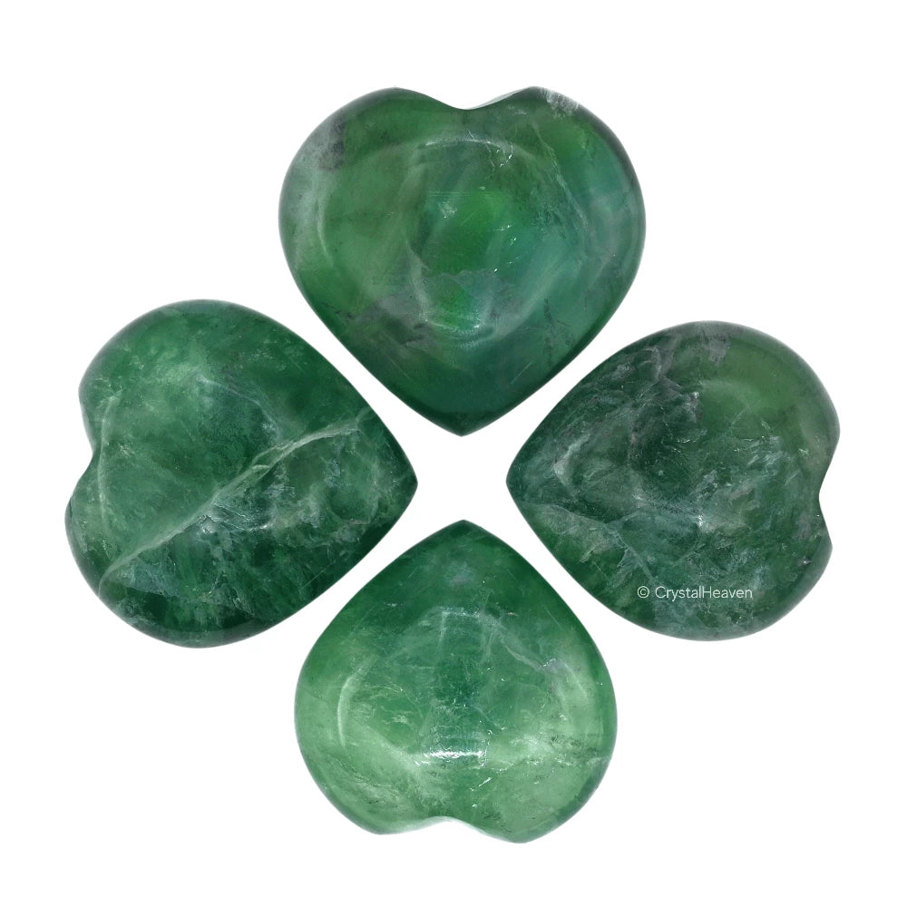 Green Fluorite Heart