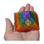 7 Chakra Onyx Orgone Pyramid (Reiki)