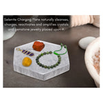 Selenite Charging Plate - Hexagon (4 Inch)