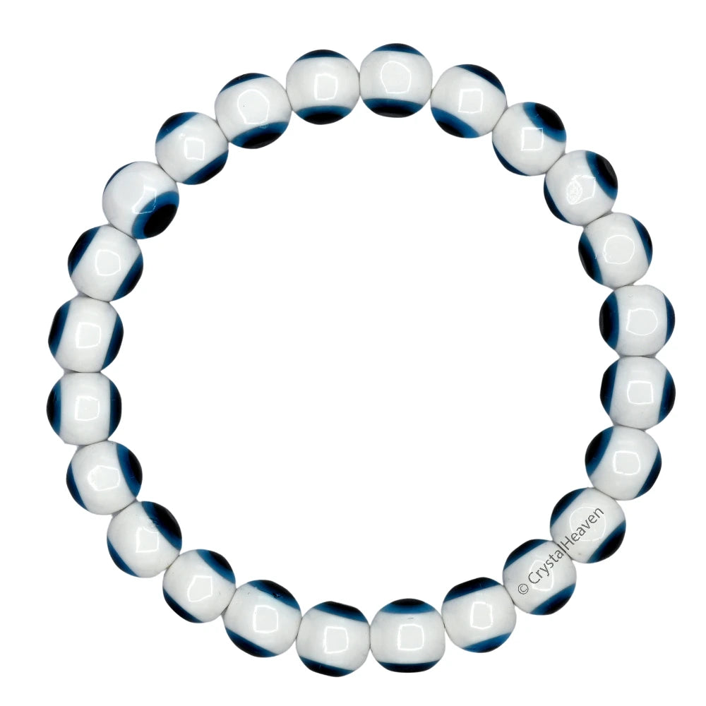 White Evil Eye Bracelet