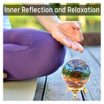 7 Chakra Crystal Orgonite Ball (2 Inch)