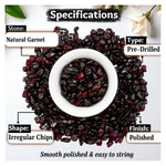 Garnet Chips - Pre Drilled