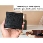 Ebony Wood Karungali Plate - Shree Yantra (3 Inch)