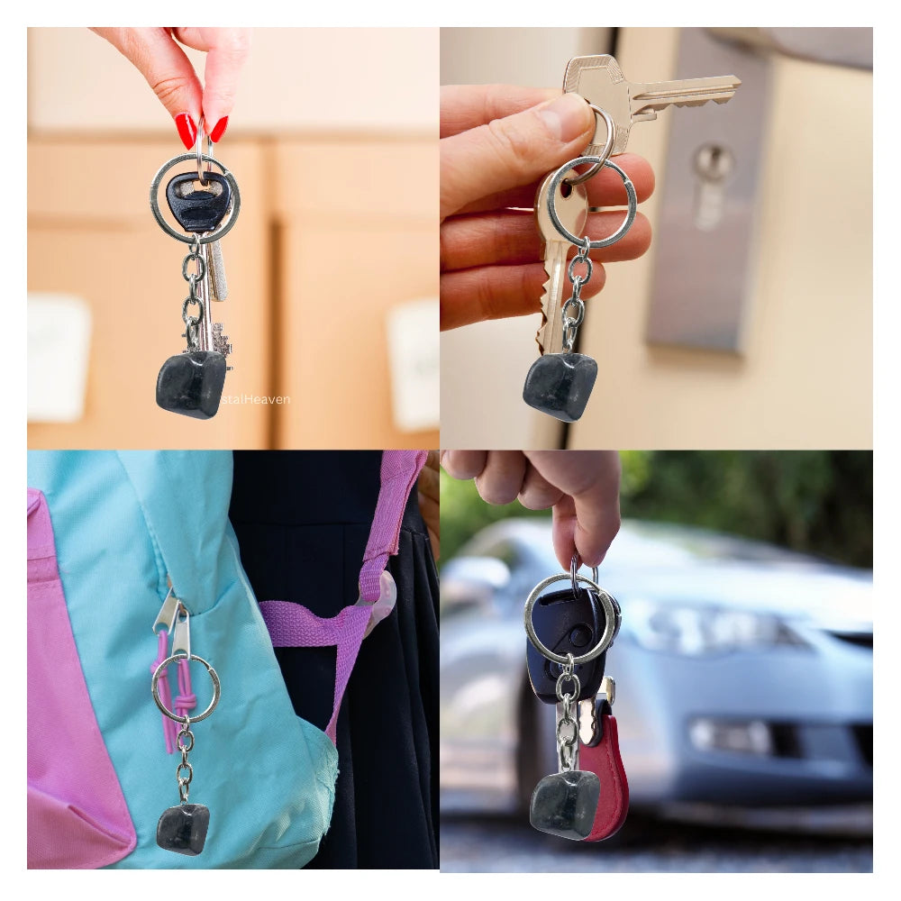 Iolite Crystal Keychain (Tumbled)
