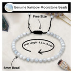 Rainbow Moonstone Anklet (Without Knot)
