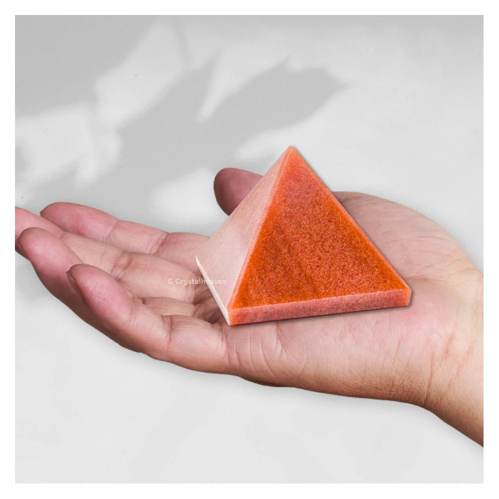Carrot Jasper Pyramid (1.5 Inch)