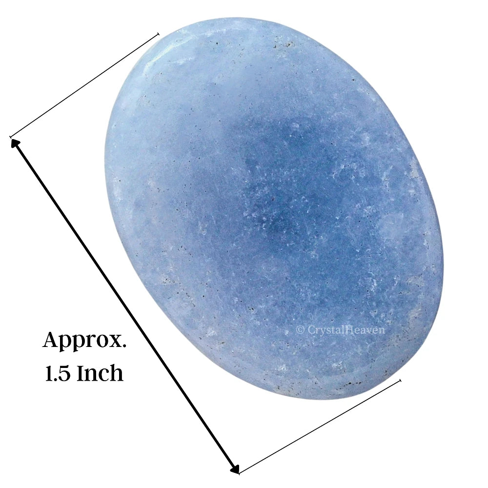 Blue Calcite Worry Stone