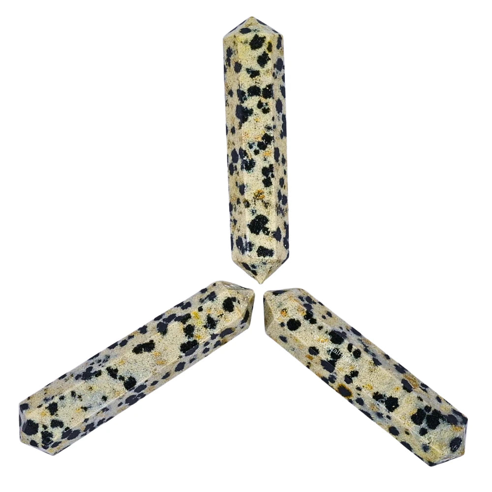 Dalmatian Jasper Pencil Points (Double Terminated) (Set of 50)