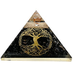 Shungite Orgone Pyramid (Tree Of Life)