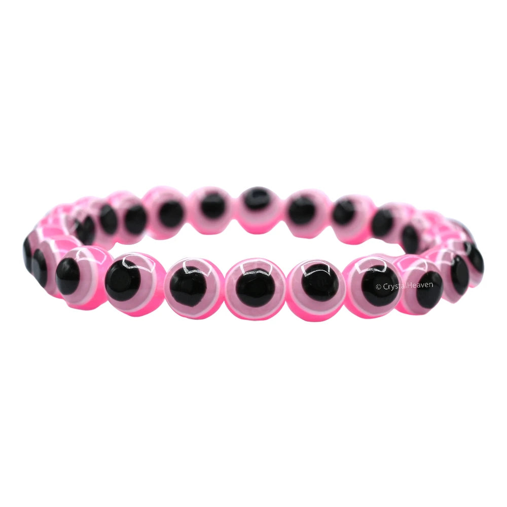 Hot Pink Evil Eye Bracelet
