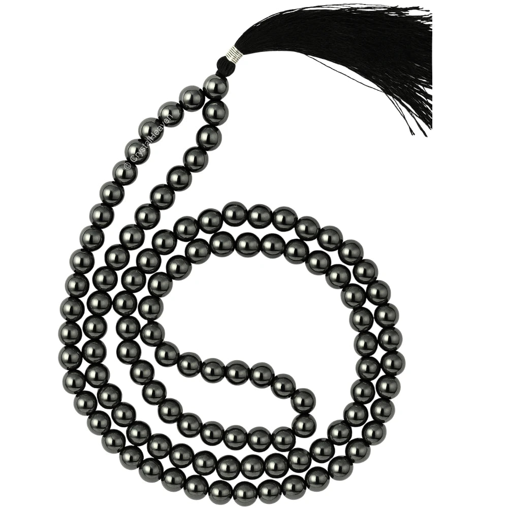 Hematite Japa Mala (Without Knot)