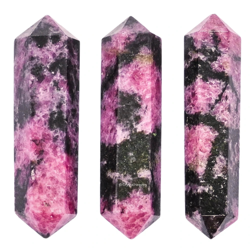 Rhodonite Pencil Points (Double Terminated) (Set of 3)