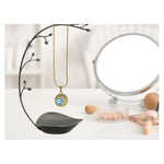 Sky Blue Minimal Evil Eye Pendant Necklace