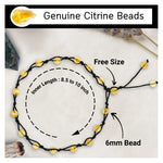 Citrine Anklet (Hand Knotted)