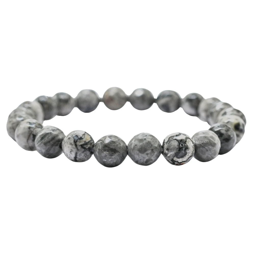 Map Stone Bracelet (Faceted-Stretchable)