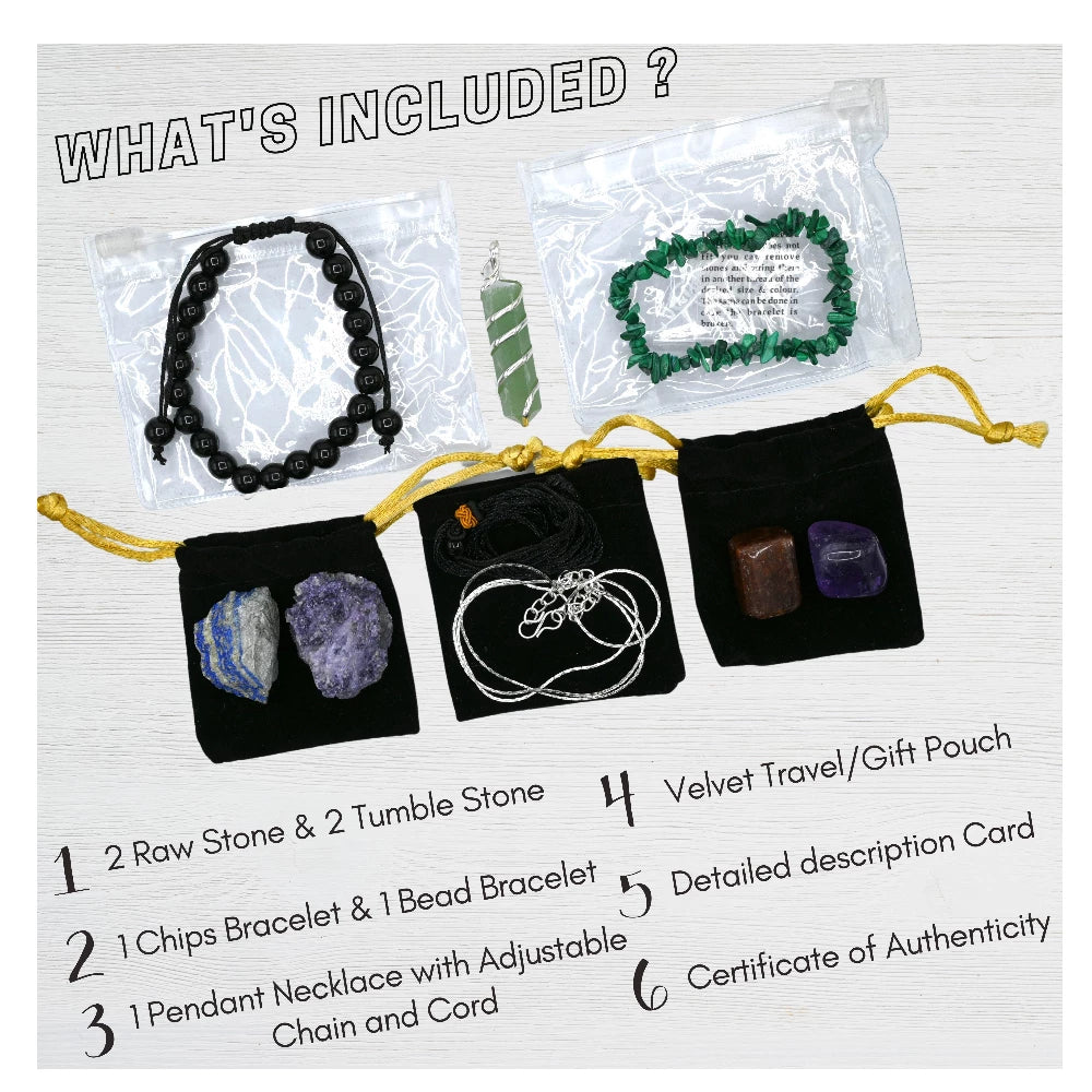 Sagittarius Healing Crystals and Stones Premium Set