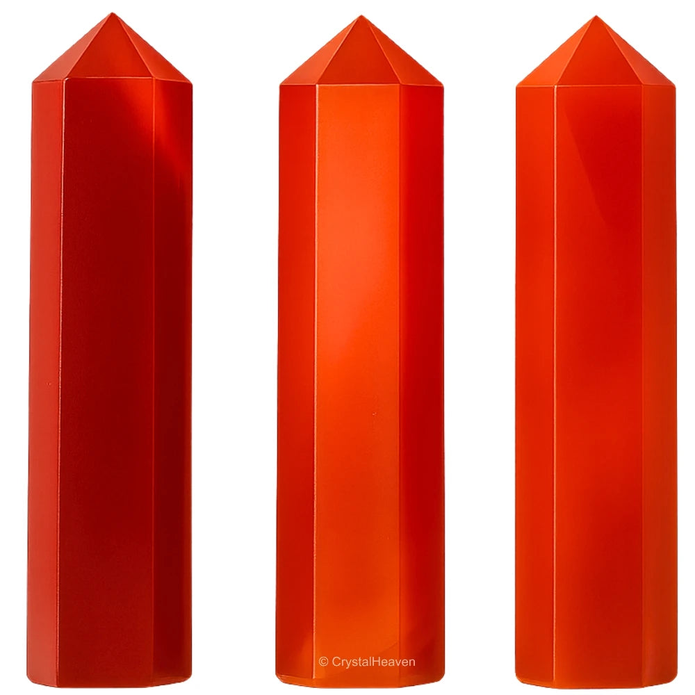 Red Onyx Pencil Points (Set of 3)