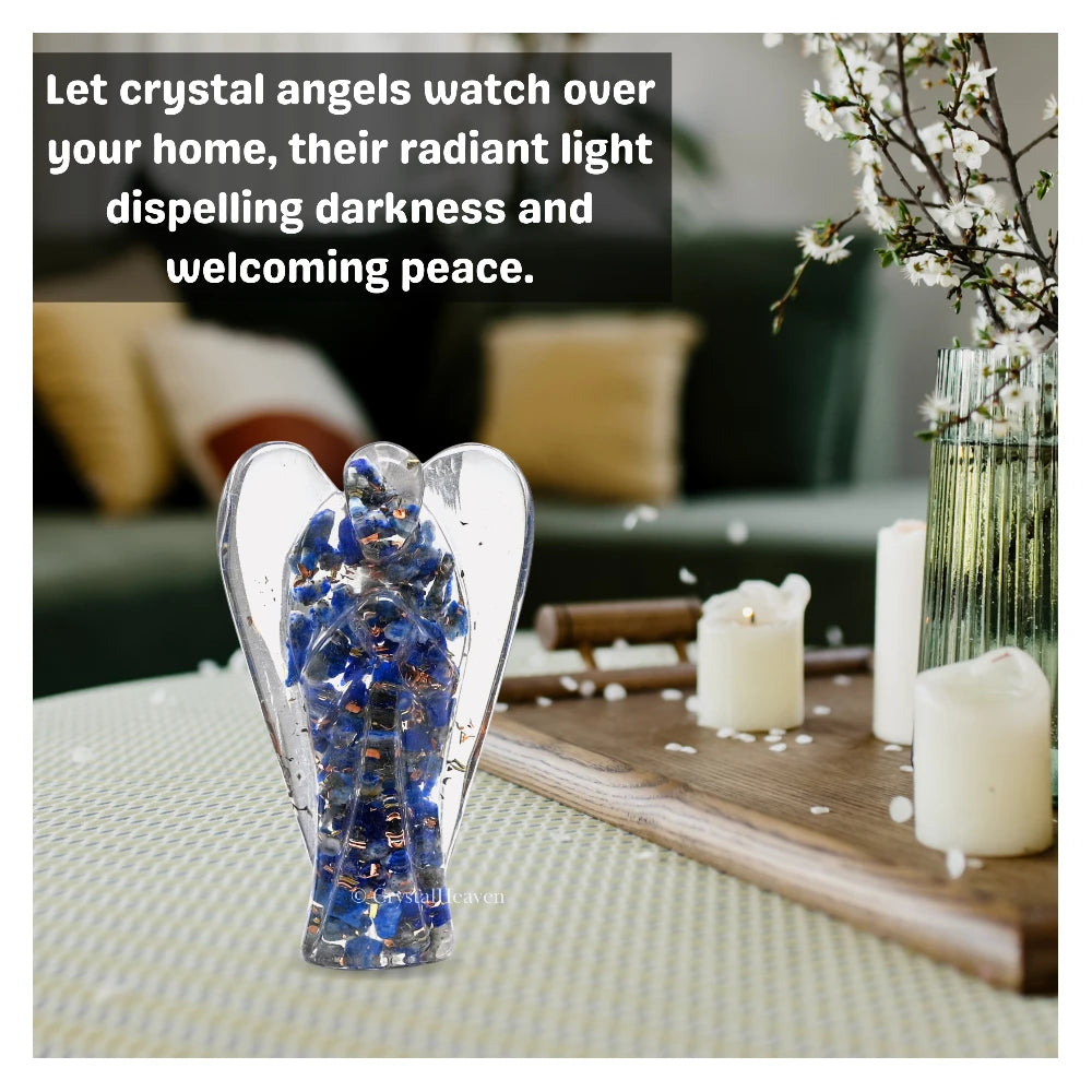 Lapis lazuli Crystal Orgone Angel (2 Inch)