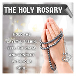 Hematite Crystal Tasbih (Silver)