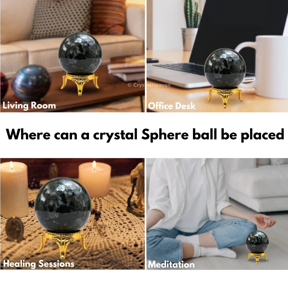 Larvikite Sphere (2 Inch)