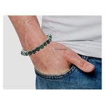 Moss Agate Bracelet (Elastic)
