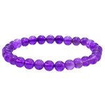 Amethyst Healing Crystal Bracelets - 6mm Beads