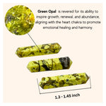 Green Opal Pencil Points (Double Terminated) (Set of 50)