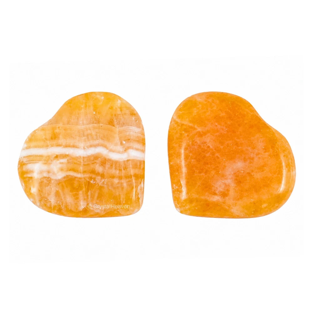 Yellow Calcite Mini Heart (Pack of 2)