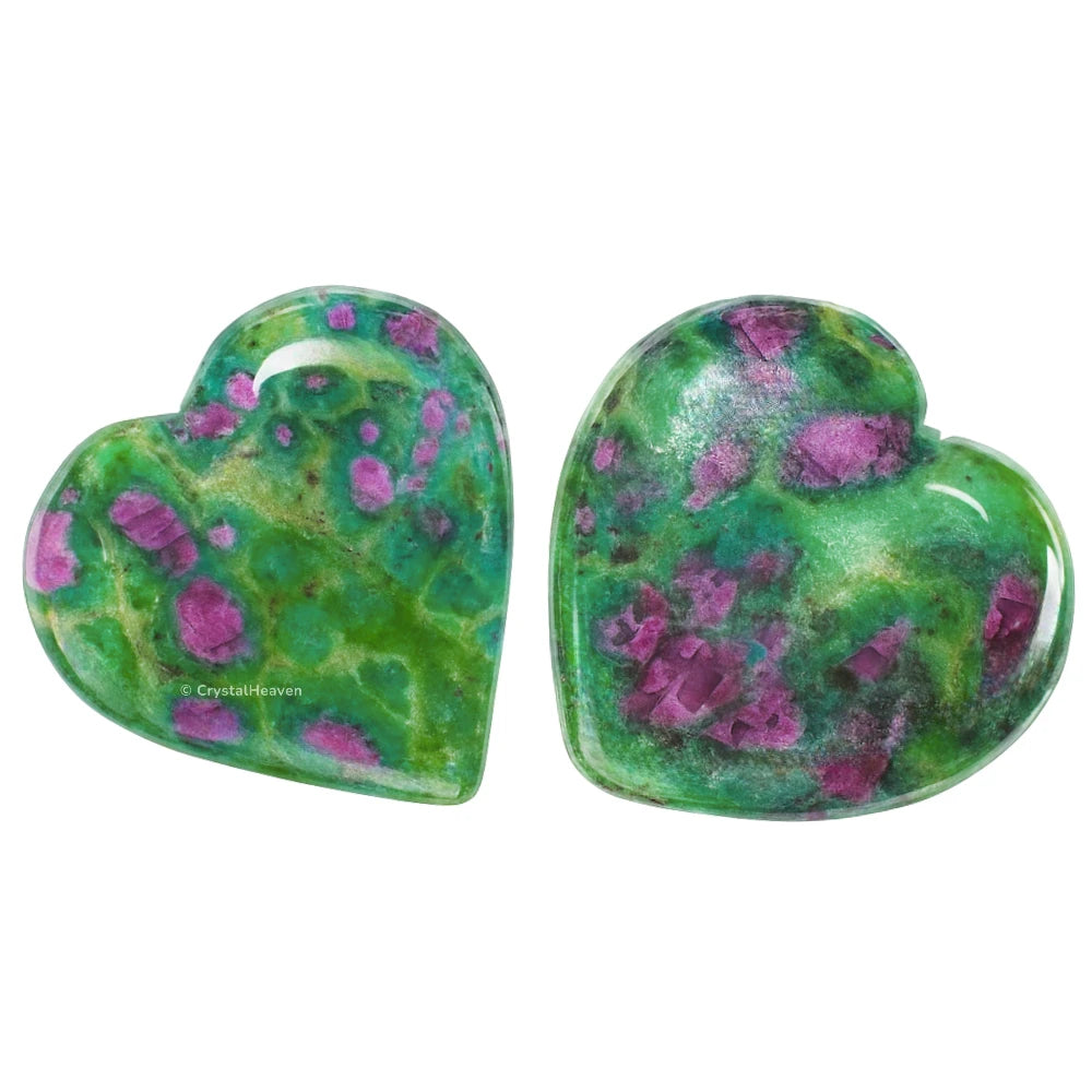 Ruby Fuchsite Mini Heart (Pack of 2)
