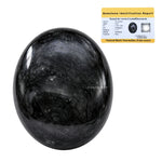 Natural Black Tourmaline Palm Stone