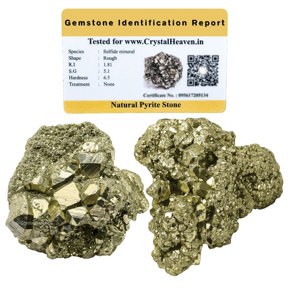 Raw Pyrite Crystals (2 Pieces)