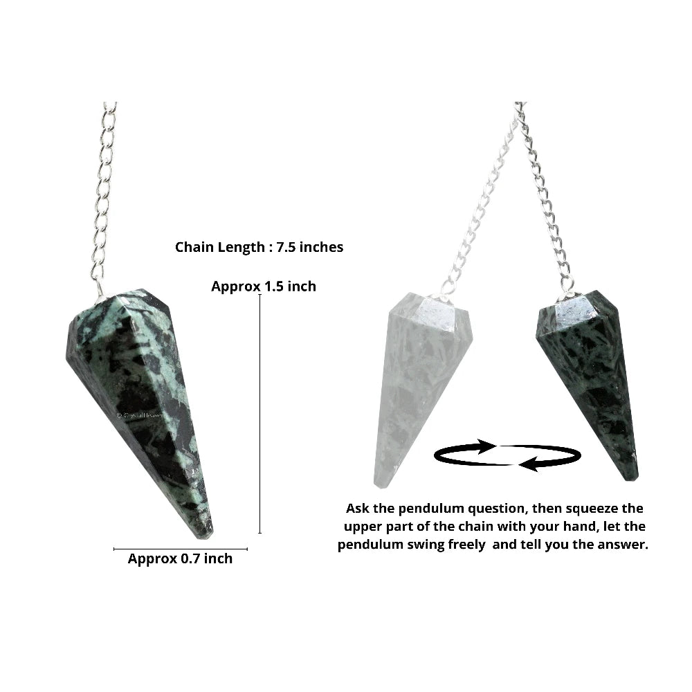 Flower stone Pendulum
