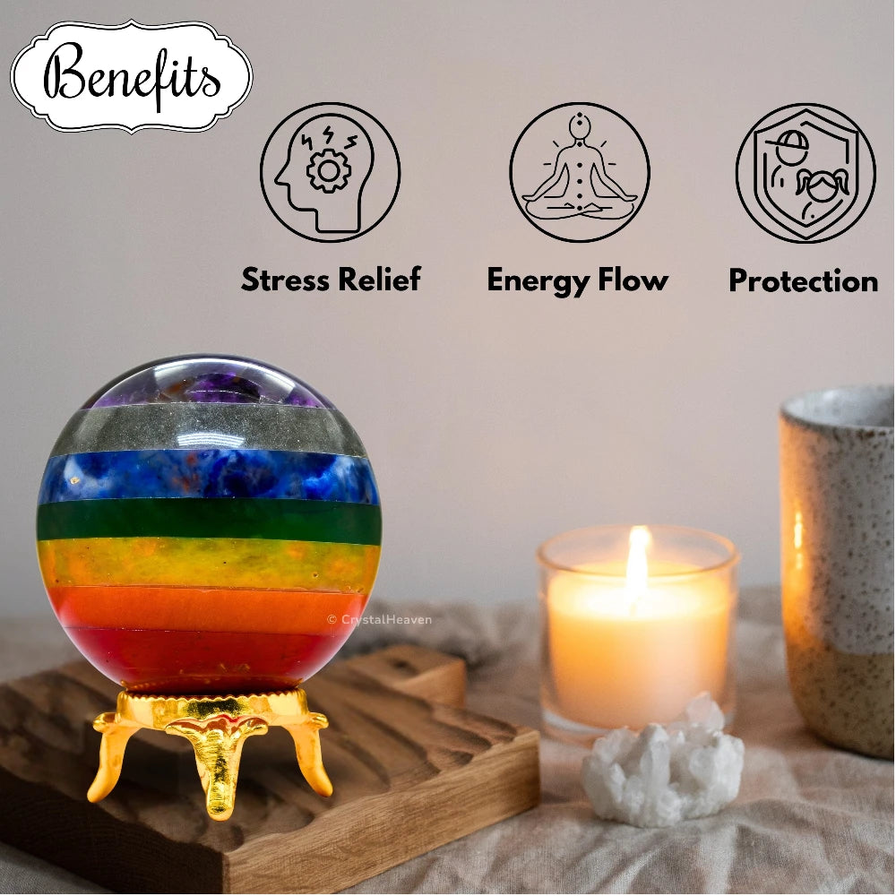 7 Chakra Sphere (2 Inch)