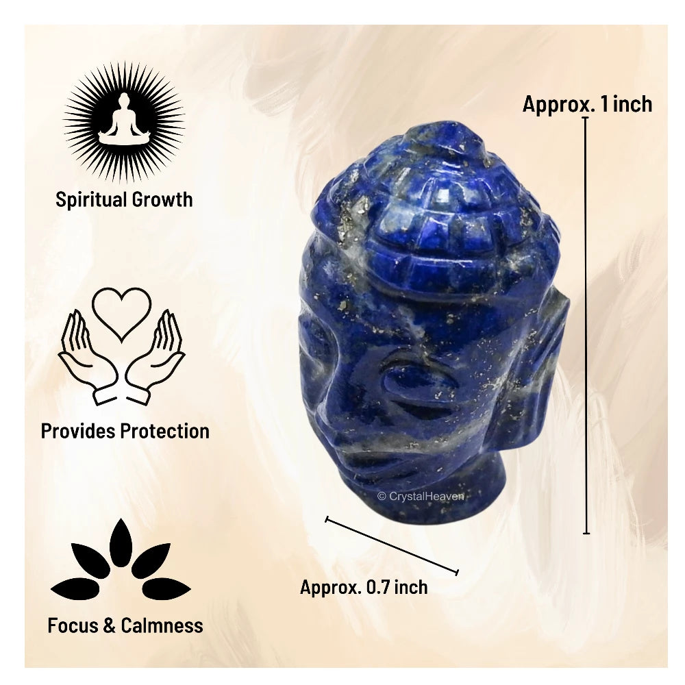 Lapis Lazuli Buddha Head