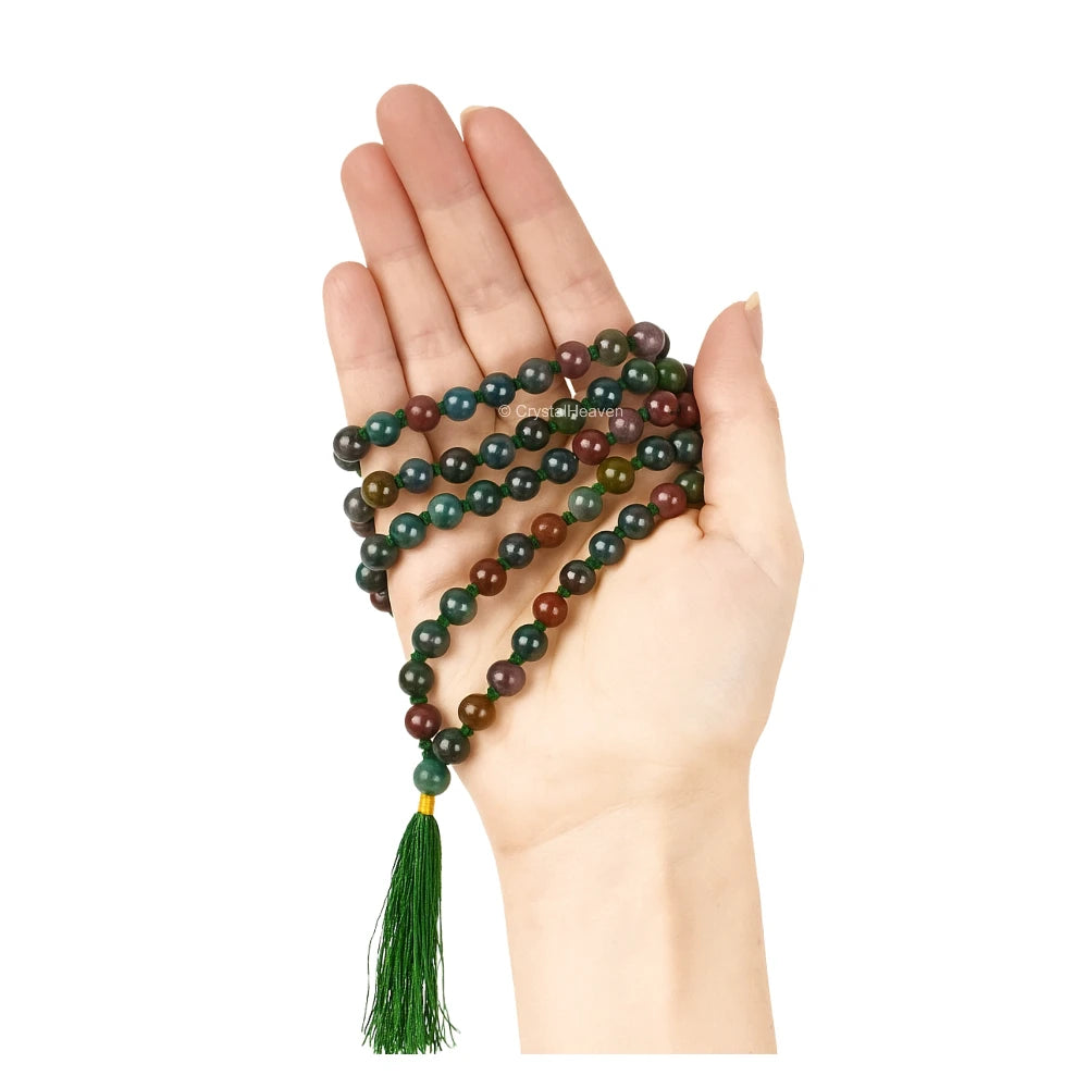 Bloodstone Japa Mala (Hand Knotted)