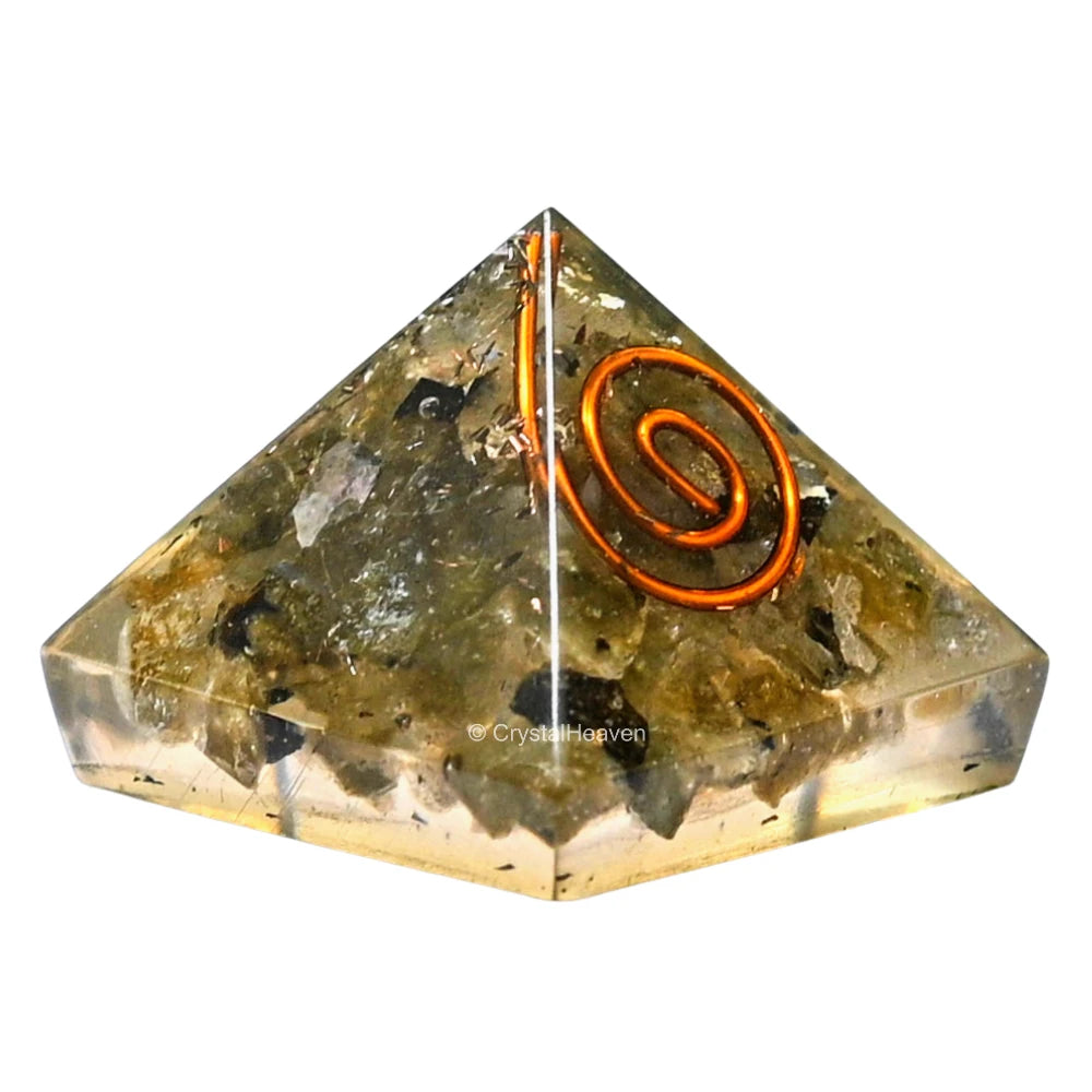 Labradorite Orgone Pyramid - 30mm