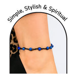 Sodalite Anklet (Hand Knotted)